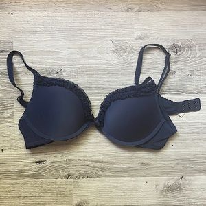 Aerie Navy Blue Pushup Bra Size 36B
